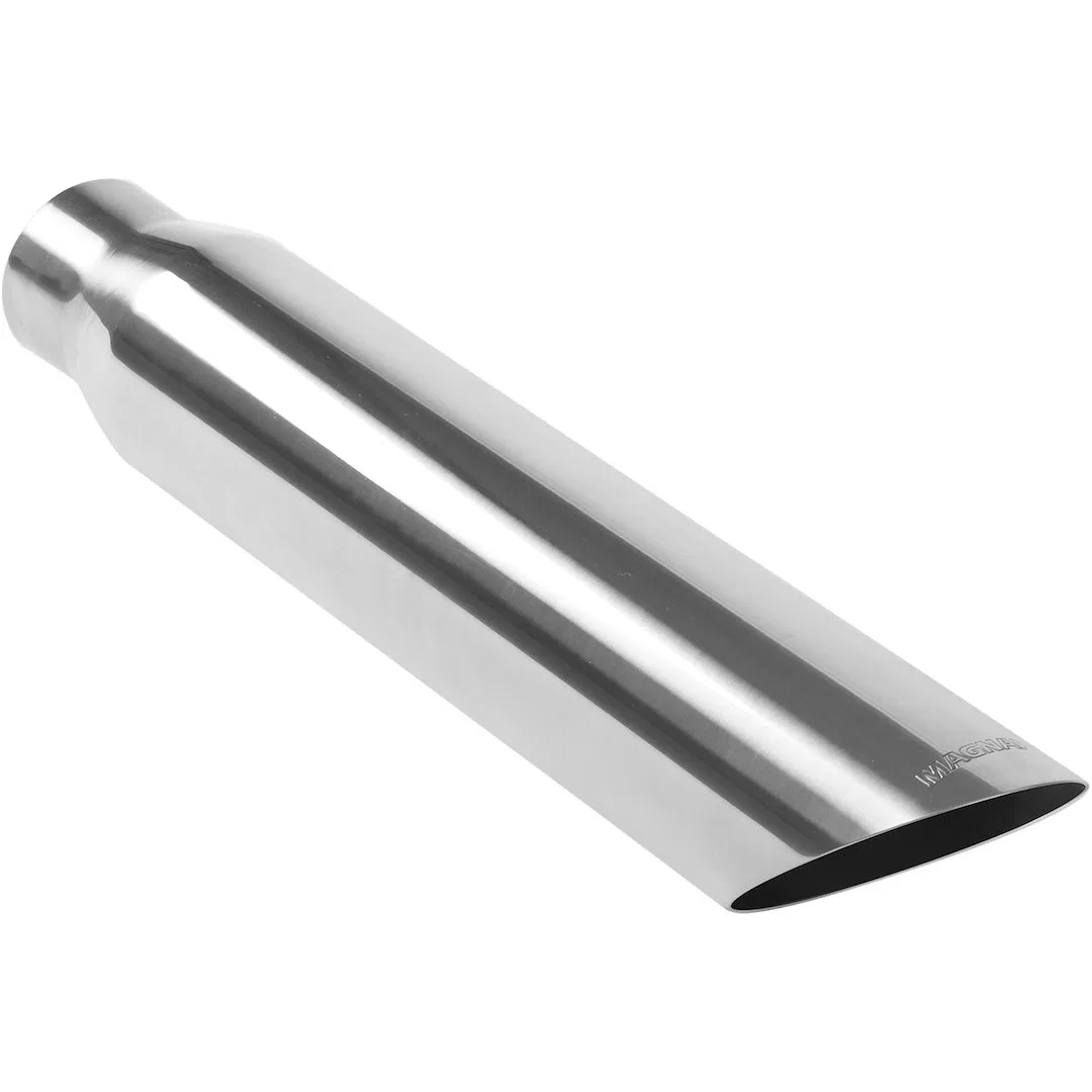 35146 – MAGNAFLOW Exhaust Tail Pipe Tip, 2-1/2 Inch Inside Diameter Inlet 4 Inch Outlet Stainless Steel Round 45 Degr...